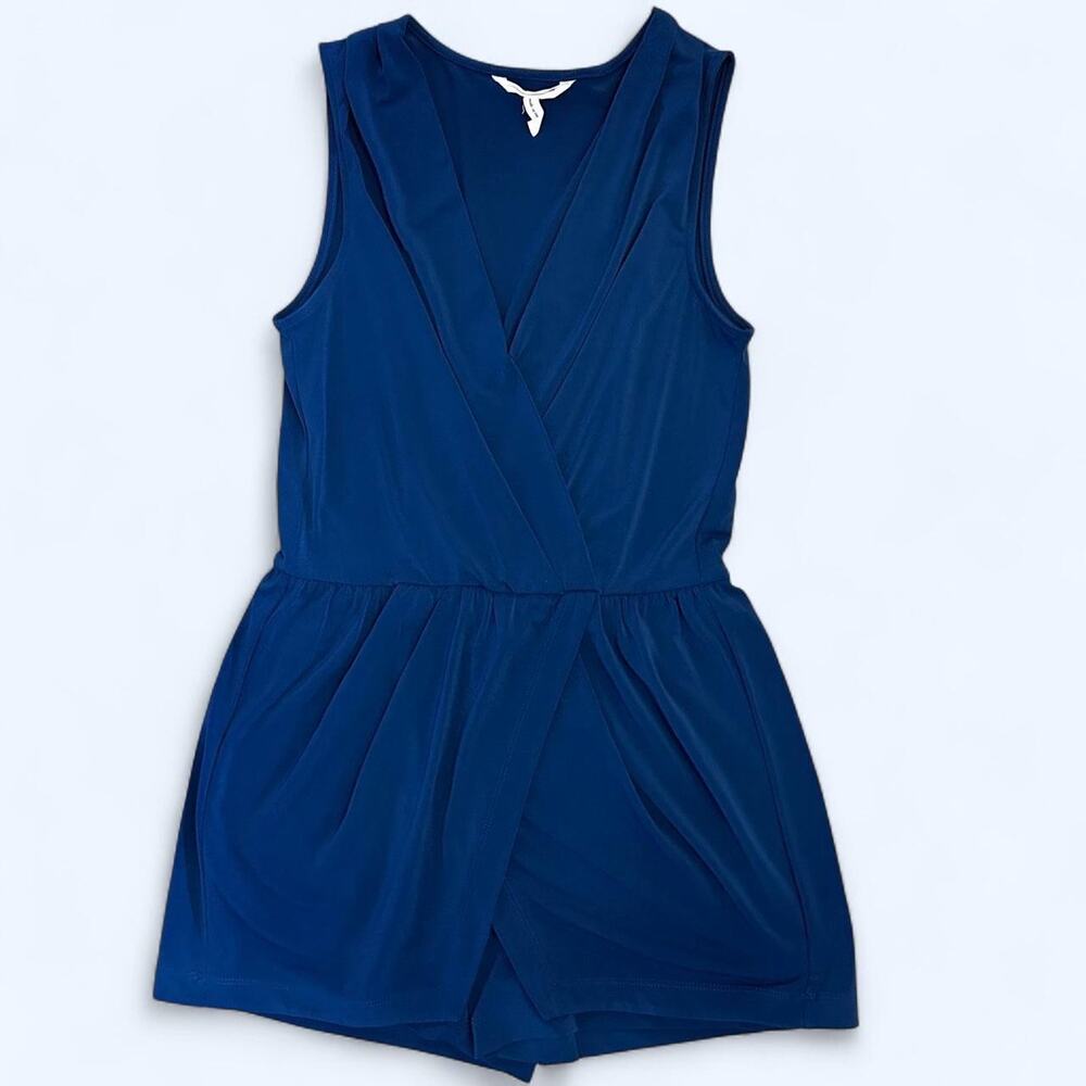 Bcbg navy blue romper with